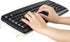 WINKINE Clear Acrylic Computer Keyboard Stand - Tilted Holder for Ergonomic Easy Typing at Office or Home