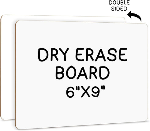 Scribbledo Small White Board, 6x9 Inch Dry Erase Mini Whiteboard for Students, Office Kitchen Handheld