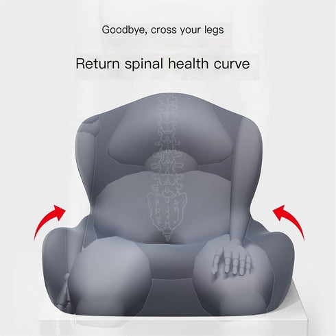 Generic Tailbone 16x16x6 Inches, Memory Foam Seat Cushion with Lumbar Support Pillow, Non-Slip Orthopedic Coccyx Pillow