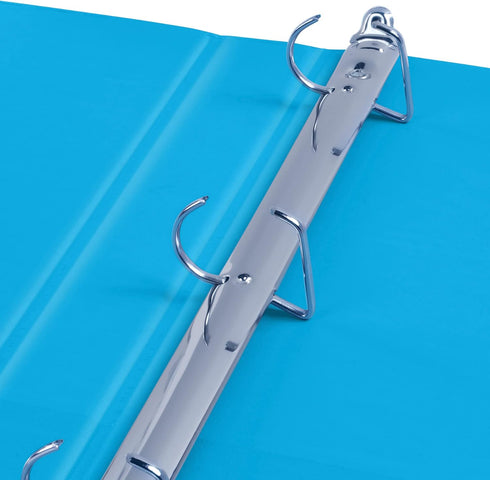 Oxford 3 Ring Binders, Durable 1 Inch D Rings for School and Office, ClearVue Presentation Binder, Blue, 4PK