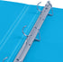 Oxford 3 Ring Binders, Durable 1 Inch D Rings for School and Office, ClearVue Presentation Binder, Blue, 4PK