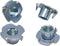 T-Nut 1/4" 5/16" 3/8" Zinc Plated Steel 4-Prong Heavy Duty Tee Nut for Wood, Cabinetry, Rock Climbing Holds, 50Pcs Kit