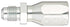 EATON Weatherhead 24704N-304 Flare Male Rigid Fitting, SAE 45 Degree, AISI/SAE 12L14 Carbon Steel, 3/16" Hose ID, 1/4" Tube Size