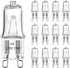 TAIYALOO G9 Halogen Light Bulbs 25W 120V T4 JCD Type Bi-Pin (12