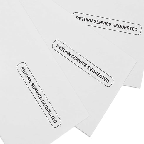 LUXPaper #10 Business Window Envelopes, Return Service Requested, Peel & Press, 50 Qty