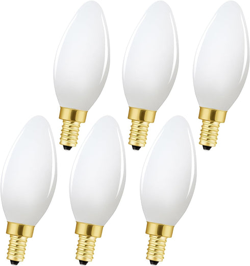 E12 Frosted led Bulb 6W Equivalent E12 Candelabra Bulb 60 watt Daylight