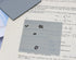 ONLYKXY 4 Pack Transparent Sticky Notes - 7.6x7.6CM Self-Stick Book Tabs, 200 Sheets Waterproof PET Markers, Dark Grey