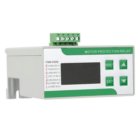 MDB-201Z Motor Relay, Digital Electric Motor Protector with Three Reset Mode, Overload Phase Loss Protector