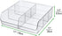 6 Closets, mDesign Plastic Home Office Wide Bin Organizer with Compartments for Cabinets, Drawers, Desks, Tables