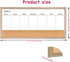 Magnetic Weekly Dry Erase White Board and Cork Board, Rustic Brown Wood Frame for Home Office and Wall Decor