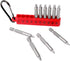 Assorted 10 Pieces Screwdriver Bits, 2 In. Square #1, #2, #3, S2 Steel