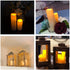 12-Pack 2.2" 2 Aignis Waterproof Flameless Candles, Slim Plastic Battery Operated LED Pillar Candles with Remotes