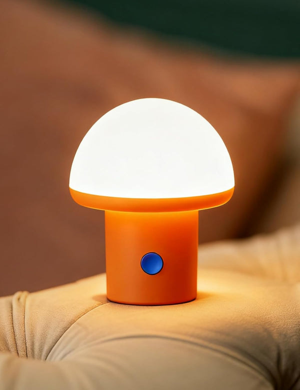 Sgohevn LED Night Light for Bedroom - Cute Mushroom Mini Desk Lamp with