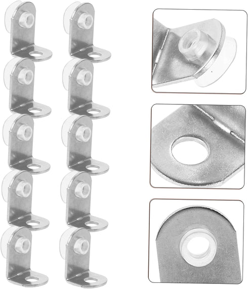 DOITOOL Stainless Steel Corner Braces Heavy-Duty Right Angle Brackets for Furniture Shelving for Secure Installation