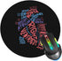 Mouse Pad Cardiac Nurse Anatomical Heart Design, Stitched Edge with Non-Slip Rubber Base for Gaming