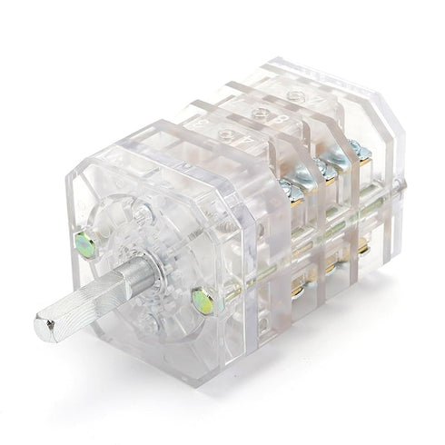 ZKWYVYZC LW12-16/TM111111.3 16A Three Position Three Pole Transparent Univeral Changeover Rotary Cam Switch