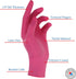 200/Box, Henry Schein Criterion Nitrile Exam Gloves, Magenta Pink, Latex-Free, Powder-Free, Soothing Formula