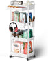 Sorgion 4 Tier Rolling Cart Organizer,Art Craft Diaper Bedside Snack Laundry Room Bathroom