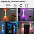 Generic (Black,3 Rechargeable Smart LED Motion Sensor Ambient Light, Smart Sensor Magnetic Dynamic RGB LED Light