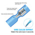 100 PCS 16-14 AWG Waterproof Heat Shrink Quick Disconnect Connectors, Crimp Electrical Wire Female Spade Connectors