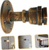 KALLORY Vintage Rustic Wall Sconce - Iron Light Fixture for Home