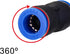 Honoson 40 Pieces Straight Push Connectors, Quick Release Pneumatic Connectors for Air Hose Fittings, 2 Way