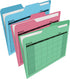Find It File Folders - Pack of 12 Tabbed Letter Size Calendar Filing Folders for Office School Home Organization