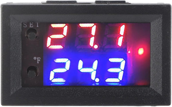 Acouto Digital Display Microcomputer Thermostat Temperature Controller Switch with Sensor, 12V