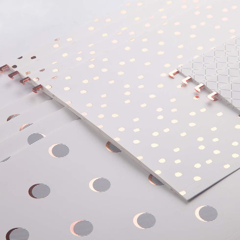 Y YOMA 12 Pack Rose Gold Hanging File Folders - Decorative Letter Size Folder Organizer with Adjustable Tabs
