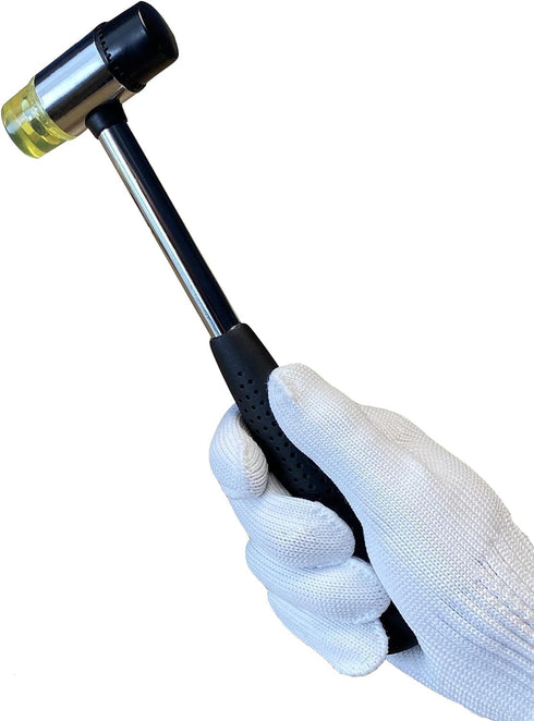 BOOSDEN Double-Faced Soft Hammer Mallet, Rubber Hammer for Home Decoration Installation Hand Tool, 25mm