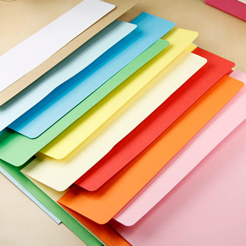 VANRA 150 Pieces Library Card Pockets, Colorful Non-Adhesive Envelopes for Classroom, Home, School, Office, 3.5 X 5 in