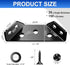 25PCS 150 MAPVOLUT Corner Brackets for Wood with Screws, Premium Black Metal Furniture Corner Connector Shelf Brackets