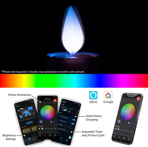 Velaflame Smart Flameless Candle (Black Lamp)