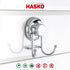 HASKO accessories - Powerful Vacuum Suction Cup Hooks Holder for Towel, Robe and Loofah - Stainless Steel Hook