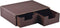 PU Leather Stackable Drawer Organizer - Handmade Storage Box with 2 Compartments for Tea Bags, Jewelry, Stationery