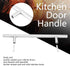Cabinet Pulls, 201 Hollow Stainless Steel Modern Kitchen Door T Bar Cabinet Handle, Pull Knob for Cupboards Closet Drawer Furniture Dresser Hardware (300mm) by BORDSTRACT