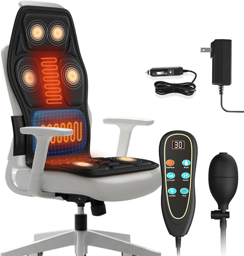 KNONNETD Heated Seat Cushion for Office Chair - Heating Pad for Back, Lumbar,