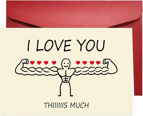 XYKEJ Funny Anniversary Card for Couple, Sweet Anniversary Cards for Husband Wife Girlfriend