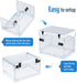 Lock Box with Locker, Lockable Cabinet for Office, School, Home Personal Items Safe, Medicine Organizer, Clear