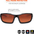 Skullerz Odin Safety Sunglasses - Black Frame, Copper Lens