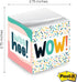 Modern Appreciation Sticky Note Cube, 600 Sheets, 2.75" Motivational Memo Block Printed on 4 Sides, Made in USA