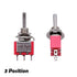 mxuteuk 6pcs Momentary Mini Toggle Switch 3 Terminal 3 Position SPDT (ON)/Off/(ON) for Car Dash 5A 125V