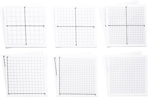 Juvale 10 Pack Mini Graph Paper Sticky Notes, 6 Designs, 25 Sheets per Pad (3x3 in) - Planner Supplies and Accessories