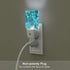 FSHVQKD Turquoise Blue Night Light,Plug Into Wall Decor for Stairway,Hallway,Kitchen,Dusk to Dawn Sensor Nightlights