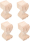 POPETPOP Wooden Rubber Sofa Legs Furniture Accessories, 12x6cm Solid Table Replacement Legs