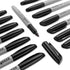 Permanent Markers Bulk, 72 Pack Fine Tip Black Waterproof Marker Set, Quick Drying, Smear Proof Pens for Office, School