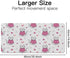 Generic 35. 4" 16. 5" Cute Cat Love Hearts Desk Mat Multifunctional Leather Mouse Pad, Waterproof Dual Sided Desk Mat