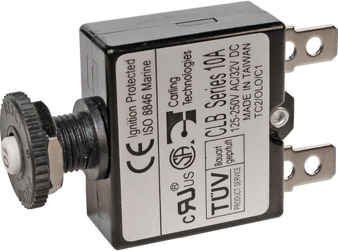 Blue Sea Push Button Thermal with Quick Connect Terminals (7 Amp)