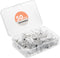 BTF-LIGHTING FCOB COB 50pcs 10mm Connector, Support FCOB 10mm Width 2 pin v+ v- Single Color LED Strip