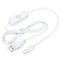 MECCANIXITY USB Cable with 501 ON/Off Switch, USB Male to Micro USB Male Power Cable for LED Desk Lamp